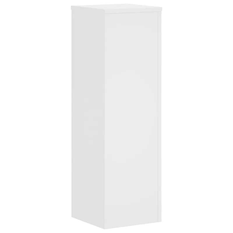 Stovai augalams, 2vnt., balti, 25x25x80cm, apdirbta mediena