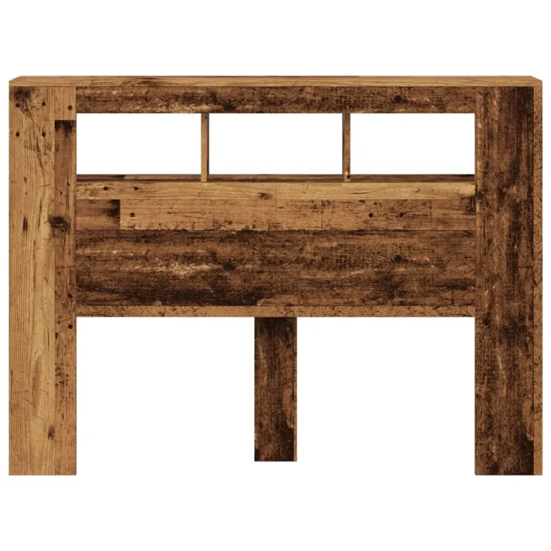 LED galvūgalis, medienos, 140x18,5x103,5cm, apdirbta mediena
