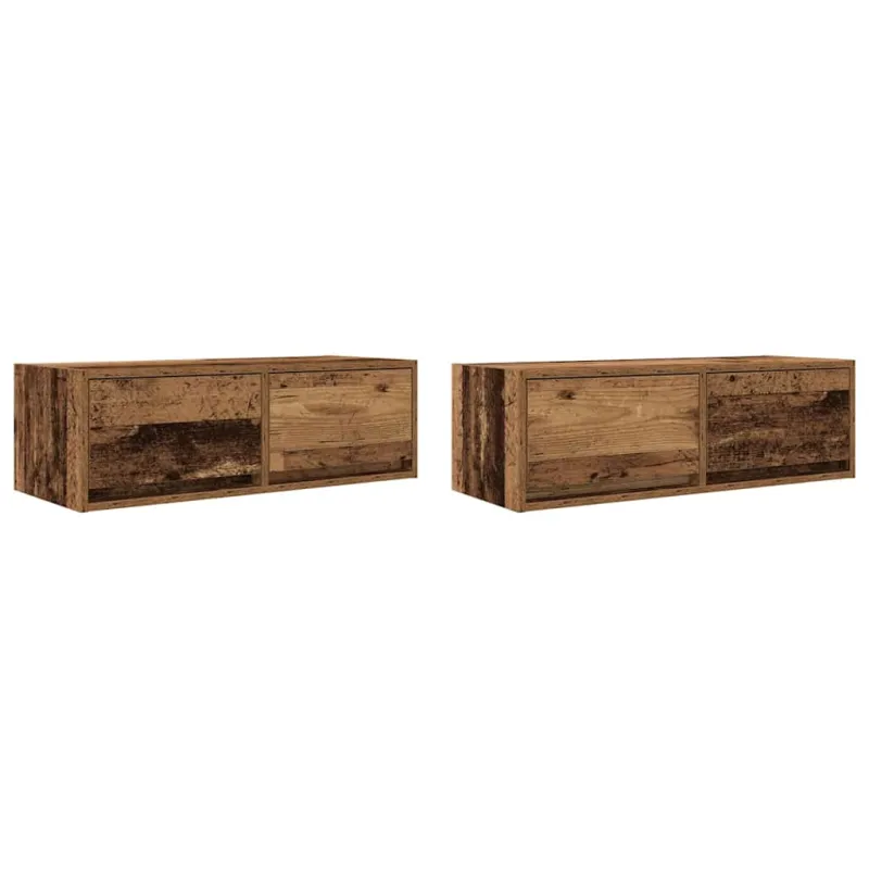 Televizoriaus spintelės, 2vnt., medienos, 80x31x25,5cm, mediena