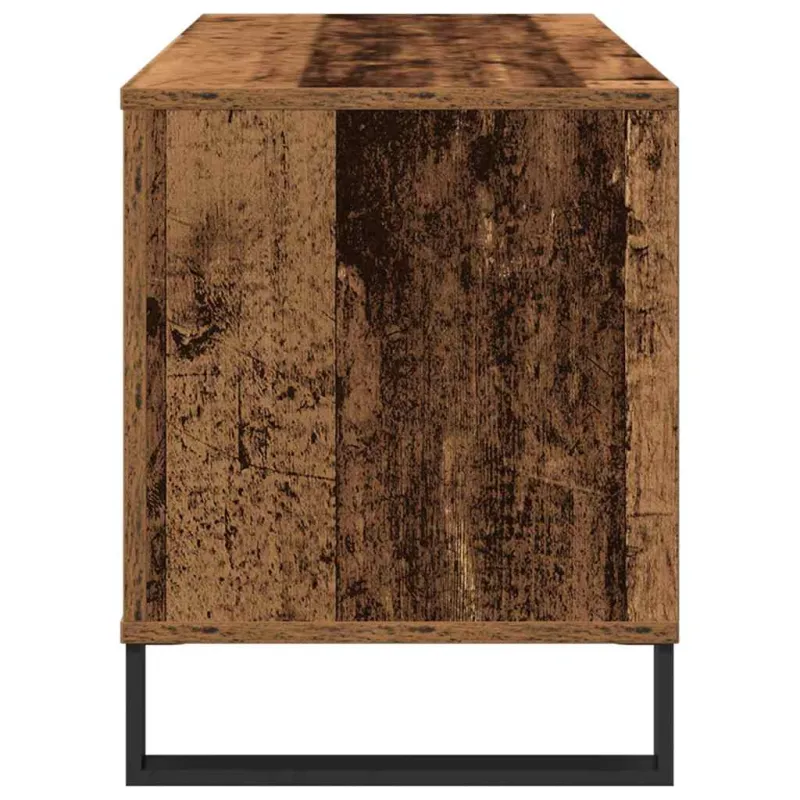 Plokštelių spintelė su lentyna Sena mediena 100 x 38 x 48 cm