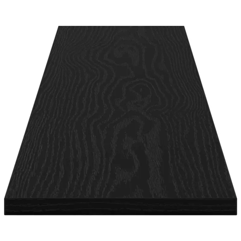 Knygų lentyna 4 pcs Juodas 100 x 20 x 1,5 cm Apdirbta mediena