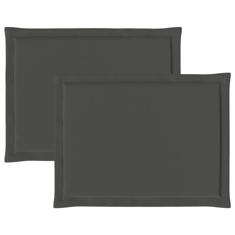 Sėdynių pagalvėlės 2 pcs Antracito 47 x 36 x 2 cm Poliesteris