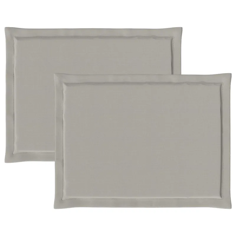 Sėdynių pagalvėlės 2 pcs Šviesiai pilka 47 x 36 x 2 cm