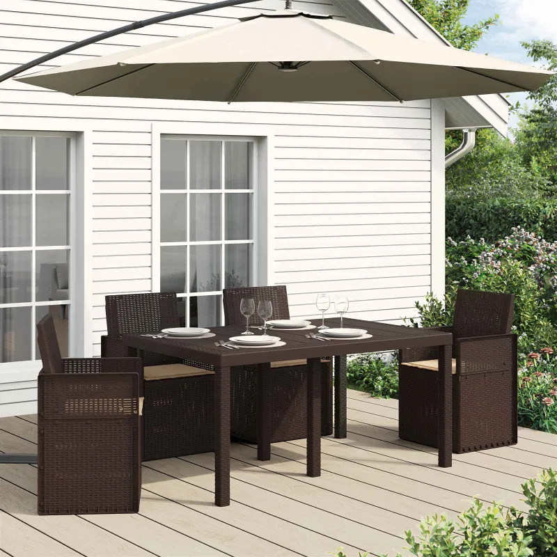 Sėdynių pagalvėlės 4 pcs Taupe 47 x 36 x 2 cm Poliesteris