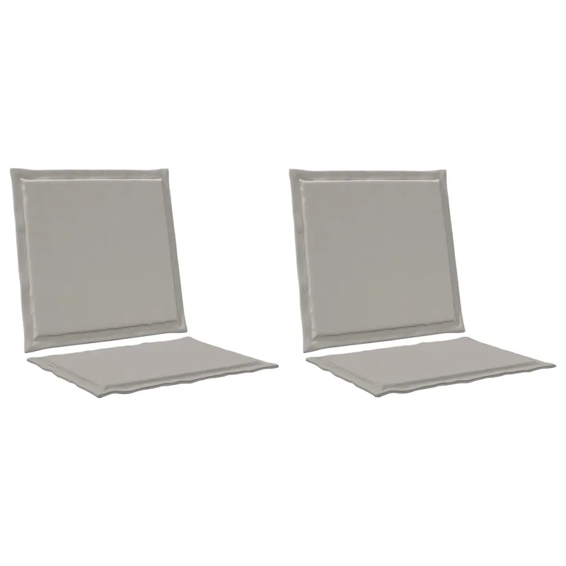 Sėdynės ir nugaros pagalvėlės 2 pcs Šviesiai pilka
