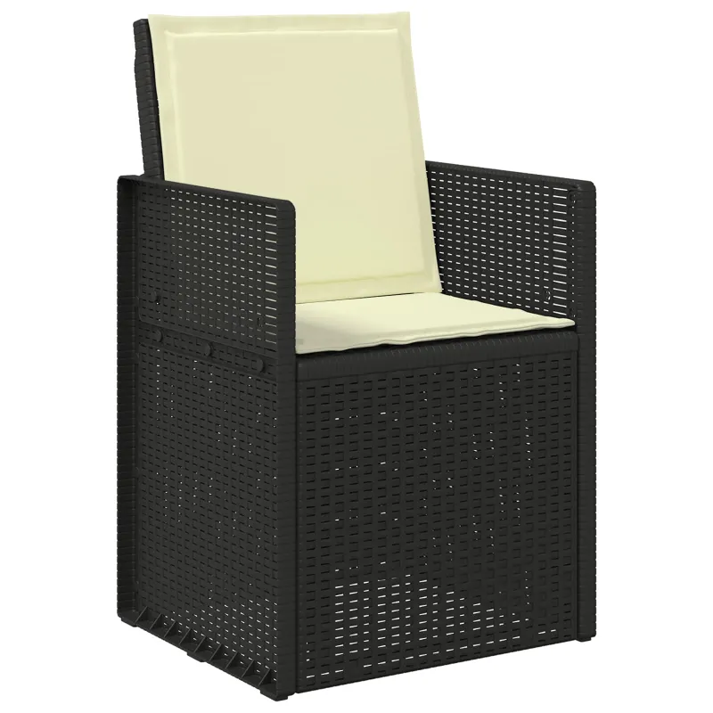 Sėdynės ir nugaros pagalvėlės 4 pcs Kreminė 47 x 45 x 2 cm