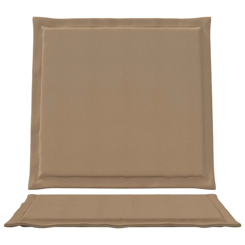Sėdynės ir nugaros pagalvėlės 4 pcs Taupe 47 x 45 x 2 cm