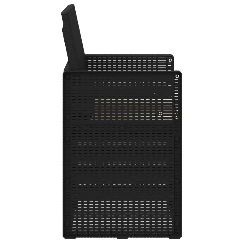 Sodo Valgomojo Kėdės 2 pcs Antracito ir kreminė PP