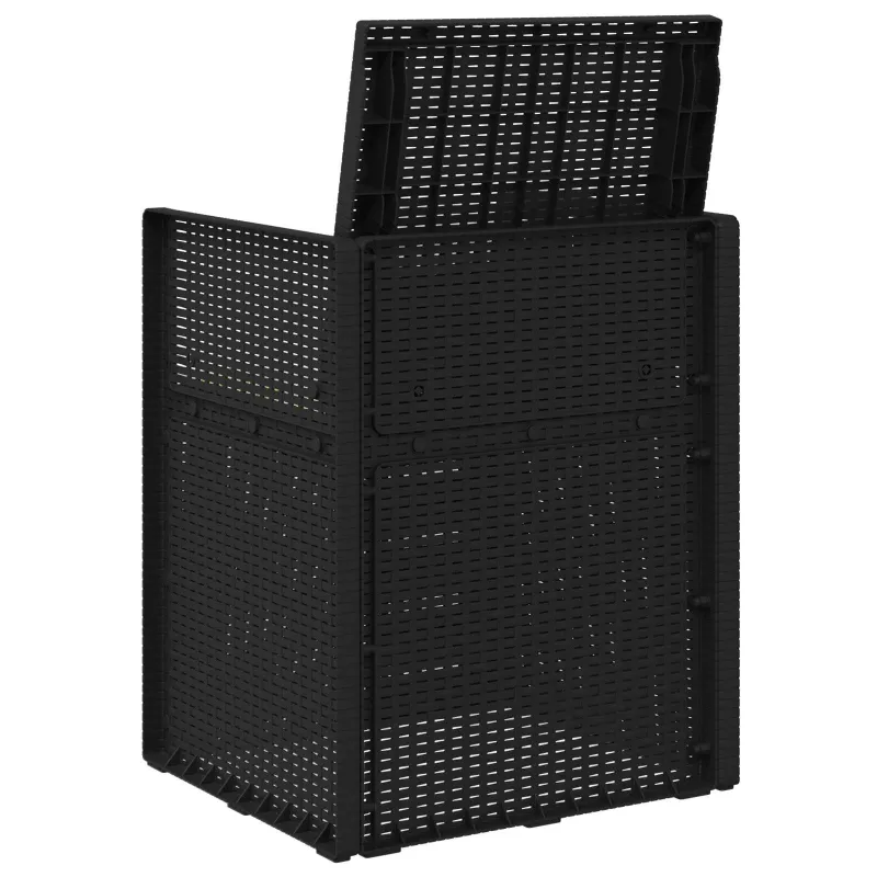 Sodo Valgomojo Kėdės 2 pcs Antracito ir kreminė PP