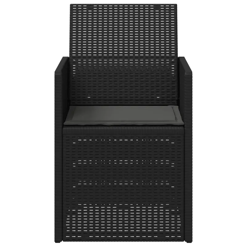 Sodo Valgomojo Kėdės 2 pcs Antracito PP