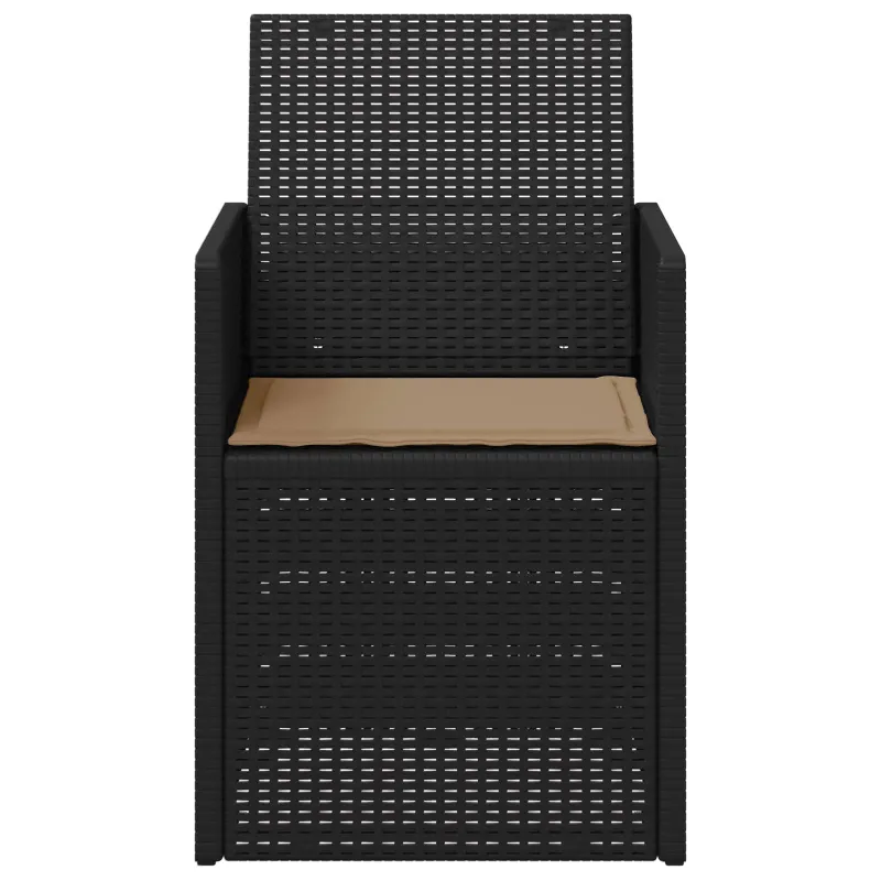 Sodo Valgomojo Kėdės 2 pcs Antracito ir taupe PP