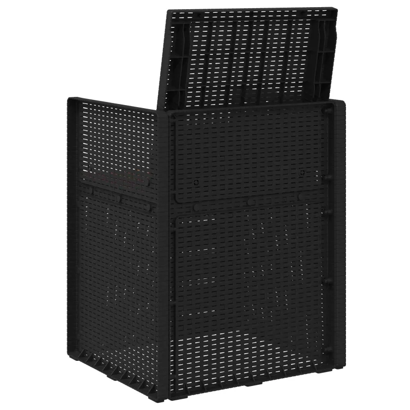 Sodo Valgomojo Kėdės 2 pcs Antracito ir taupe PP
