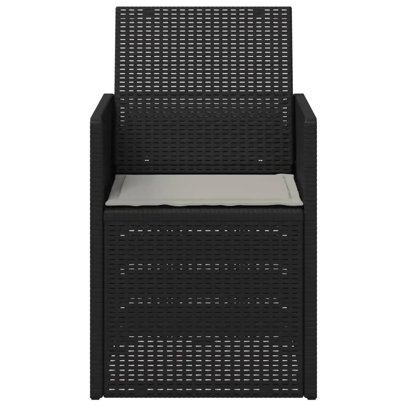 Sodo Valgomojo Kėdės 2 pcs Antracito ir Šviesiai pilka PP
