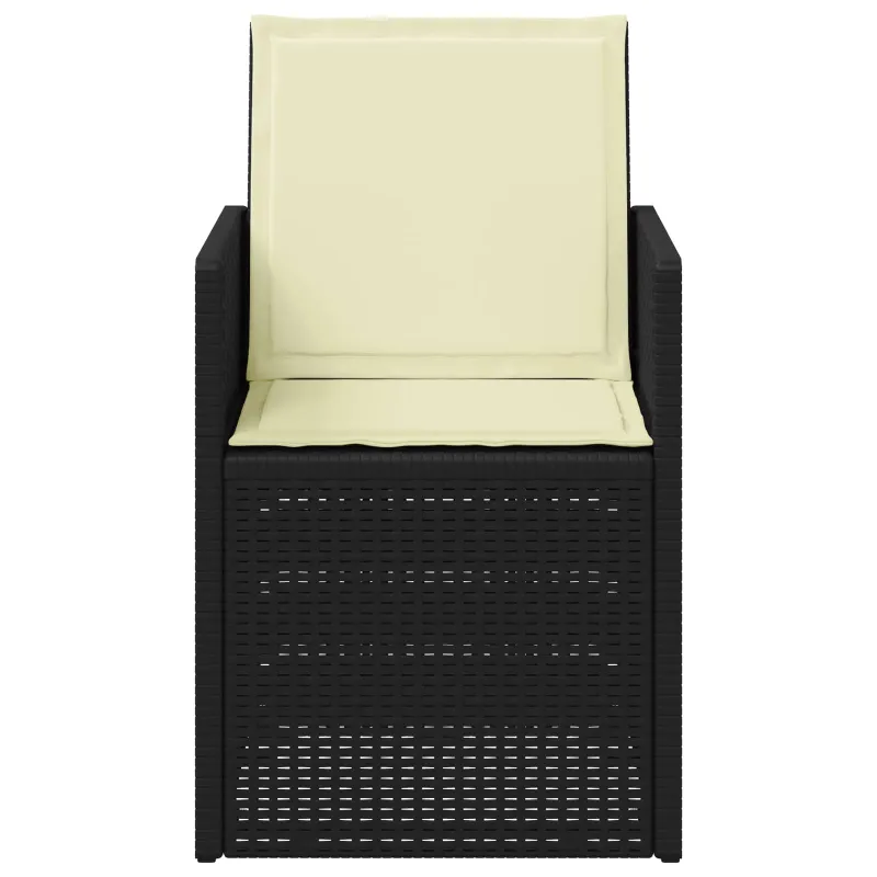 Sodo Valgomojo Kėdės 2 pcs Antracito ir kreminė PP