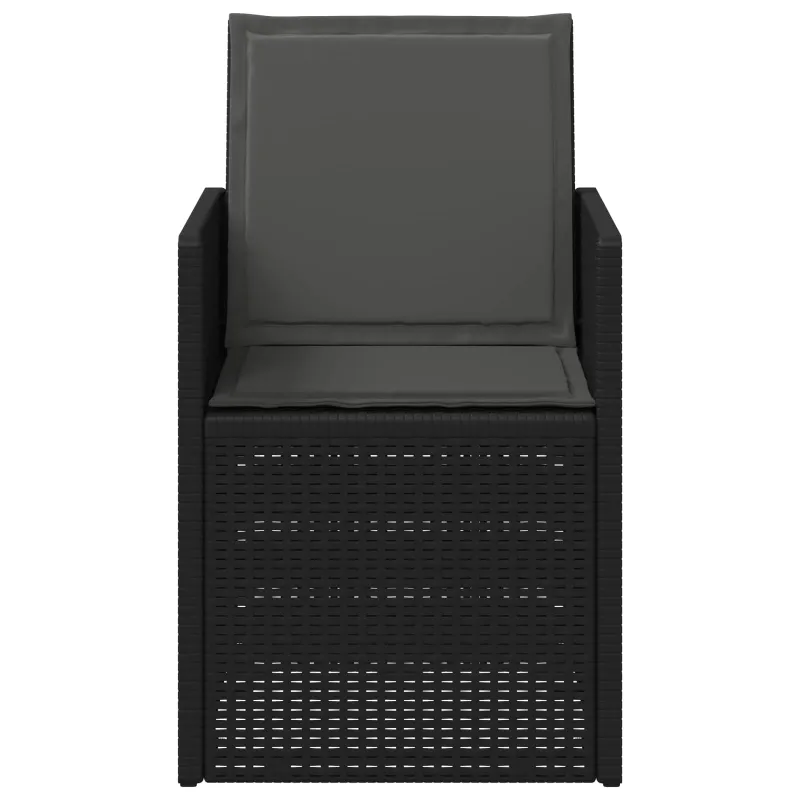Sodo Valgomojo Kėdės 2 pcs Antracito PP