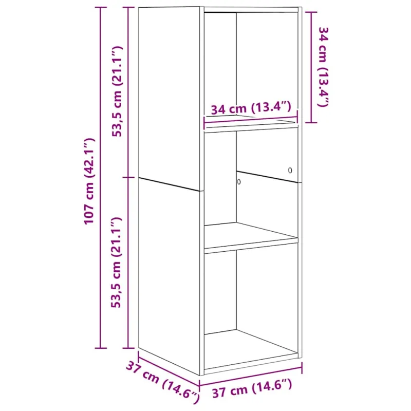 TV spintelių komplektas 4 pcs Senovinis medis Apdirbta mediena