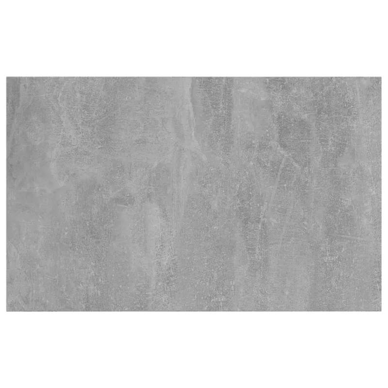 Knygų lentynos plokštės, 4vnt., betono pilkos, 80x50x1,5cm, MDP