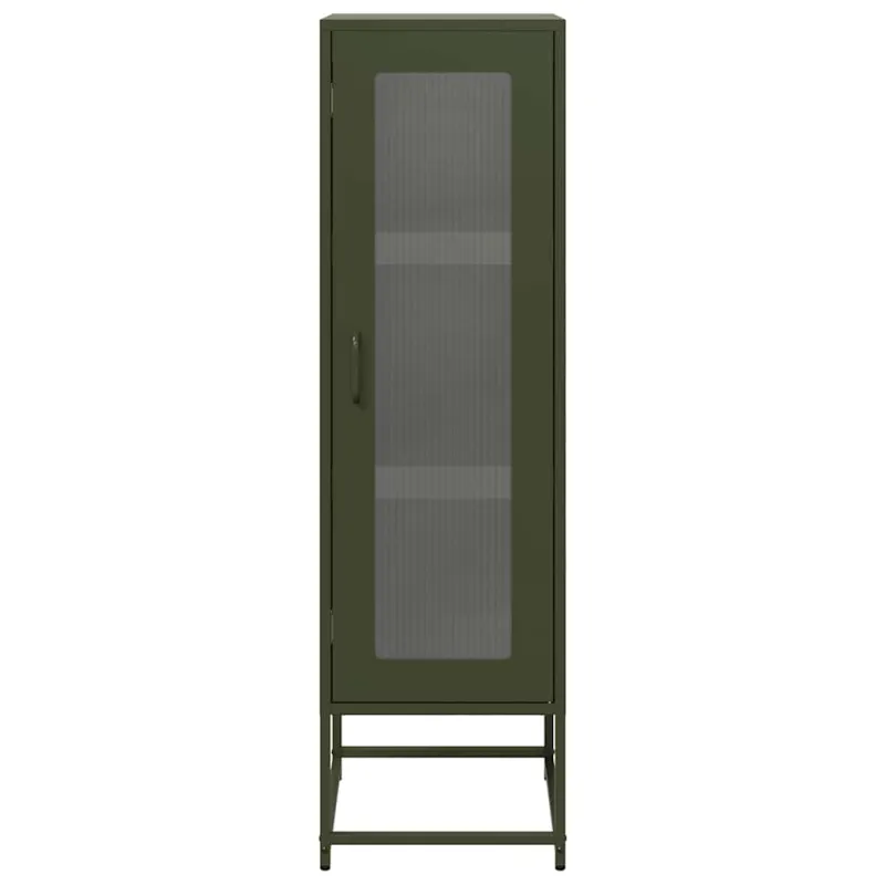 Highboard Olive Green 36x39x123 cm Šaltai valcuotas plienas
