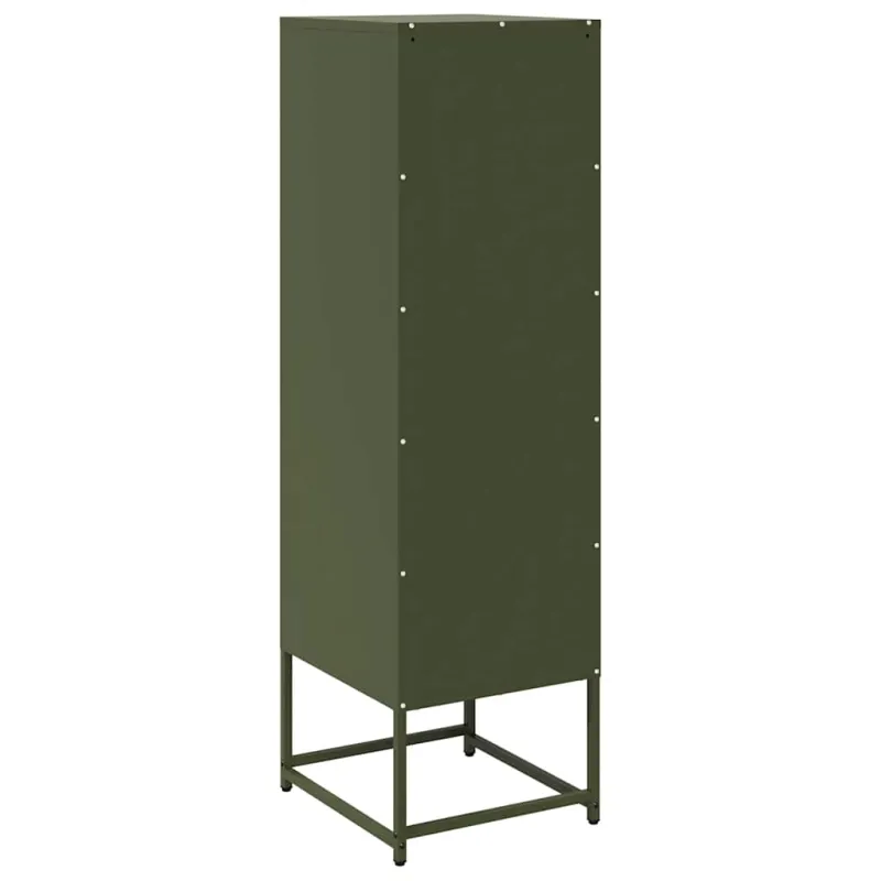 Highboard Olive Green 36x39x123 cm Šaltai valcuotas plienas