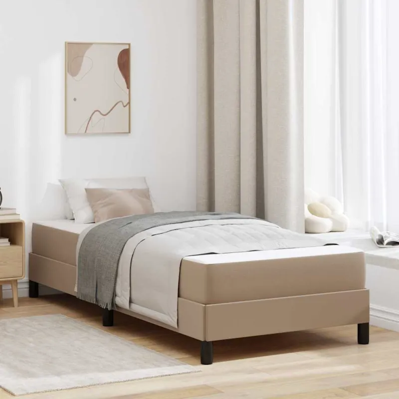 Lovos rėmas su čiužiniu Kapučino 100 x 200 cm audinys