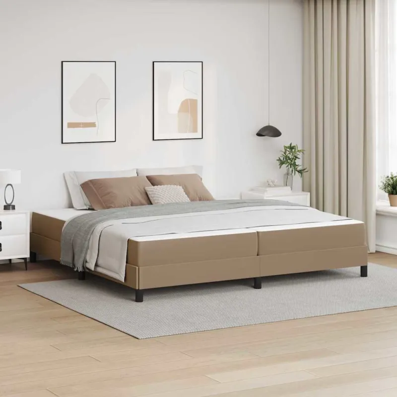 Lovos rėmas su čiužiniu Kapučino 200 x 200 cm audinys