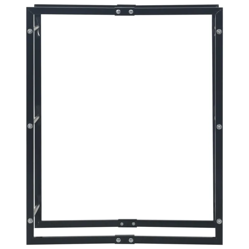 Stovas malkoms, juodos spalvos, 80x25x100cm, plienas