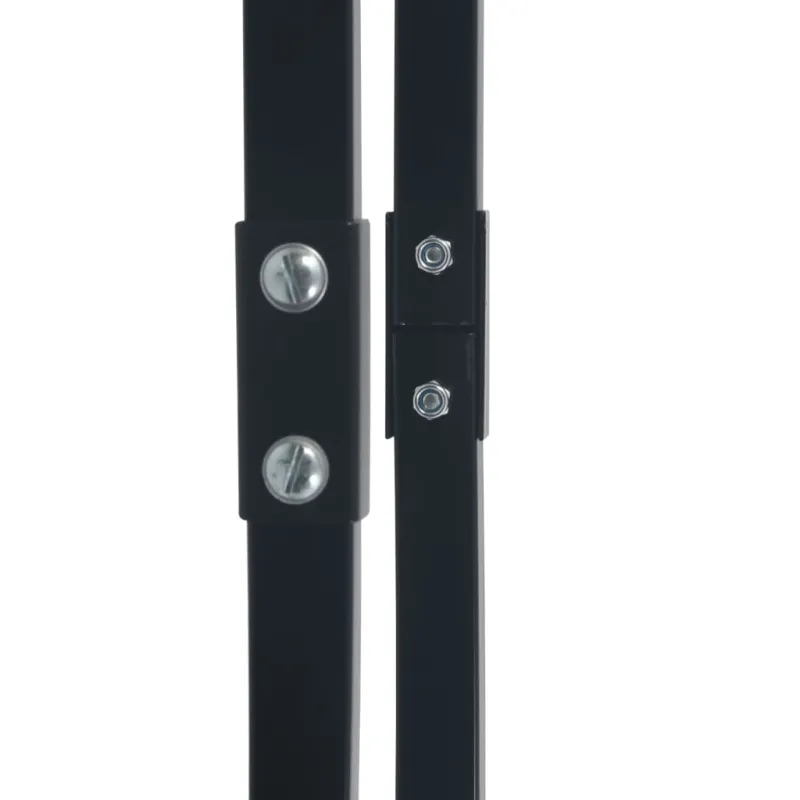 Stovas malkoms, juodos spalvos, 80x25x100cm, plienas