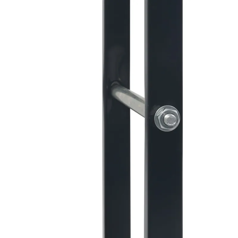 Stovas malkoms, juodos spalvos, 80x25x100cm, plienas