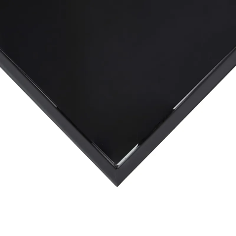 Sodo baro stalas, juodas, 110x60x110cm, grūdintas stiklas