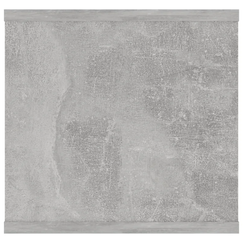 Sieninė lentyna, betono pilka, 102x30x29cm, apdirbta mediena