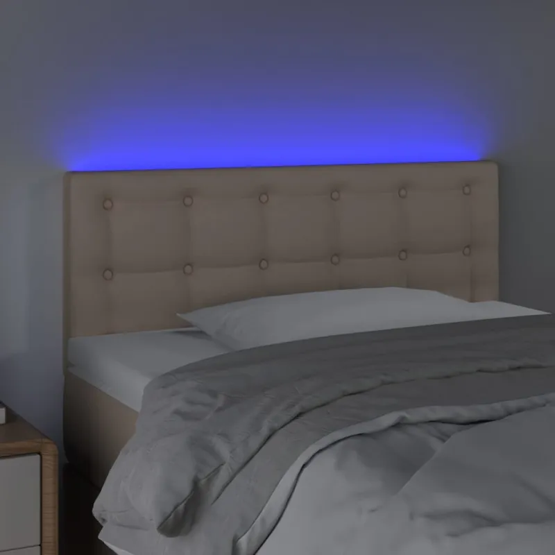 Galvūgalis su LED, kapučino spalvos, 100x5x78/88cm