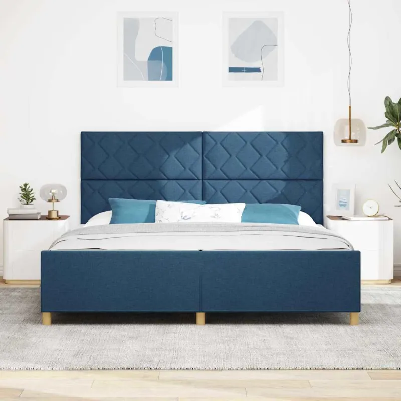 Lovos rėmas su galvūgalio Mėlyna 200 x 200 cm audinys
