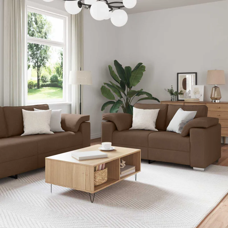 Sofa 2 pcs Ruda 219 x 80 x 82 cm audinys