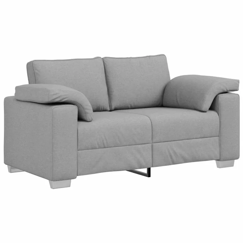 Sofa 2 pcs Debesų pilka 219 x 80 x 82 cm audinys
