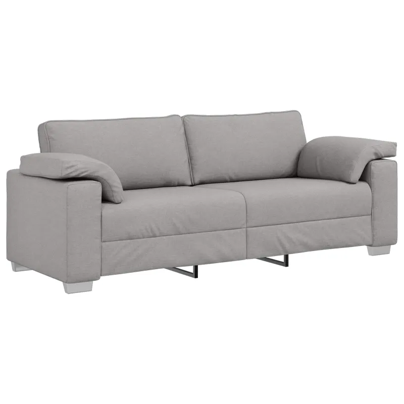 Sofa 2 pcs Debesų pilka 219 x 80 x 82 cm audinys
