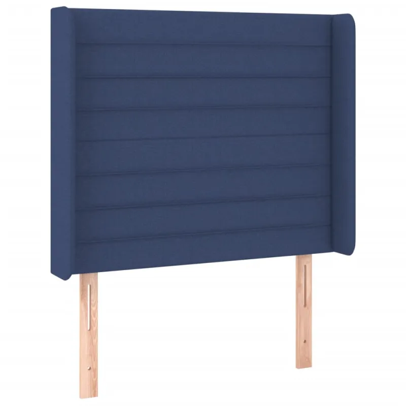 Galvūgalis su LED, mėlynos spalvos, 93x16x118/128cm, audinys
