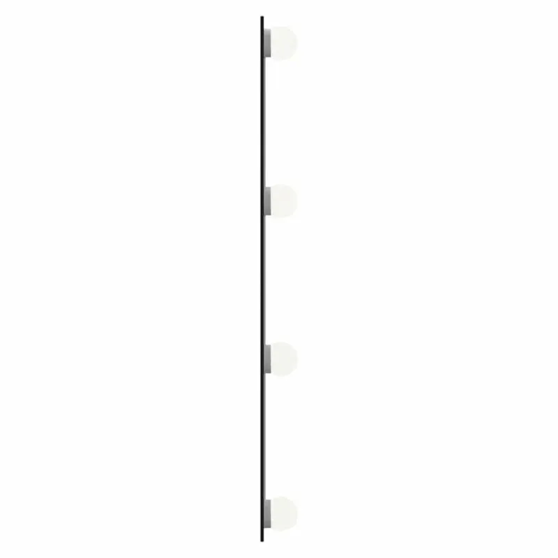 Sieninis veidrodis su LED lemputėmis, 30x60cm, stiklas