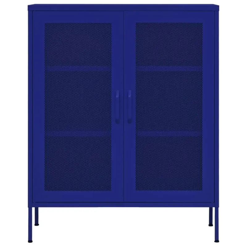 Sandėliavimo spintelė, tamsiai mėlyna, 80x35x101,5cm, plienas