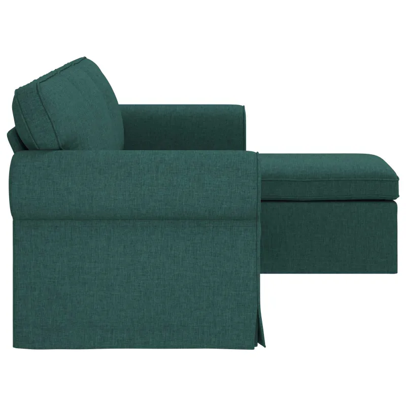 Sofa Tamsiai žalia 195 x 138 x 80 cm audinys