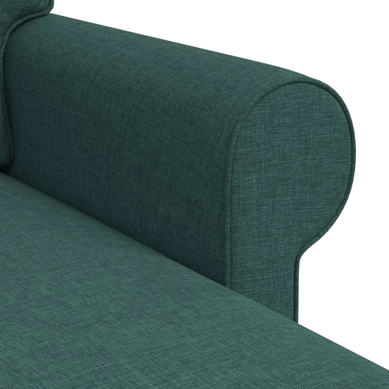 Sofa Tamsiai žalia 195 x 138 x 80 cm audinys