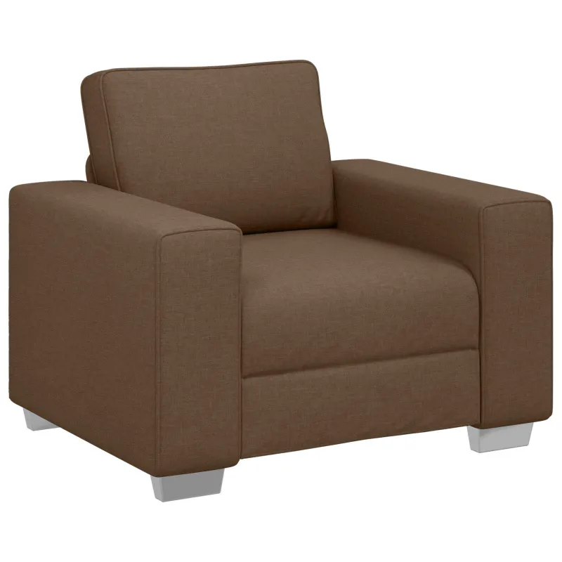 Sofa 3 pcs Ruda 219 x 80 x 82 cm Lino mišinio audinys