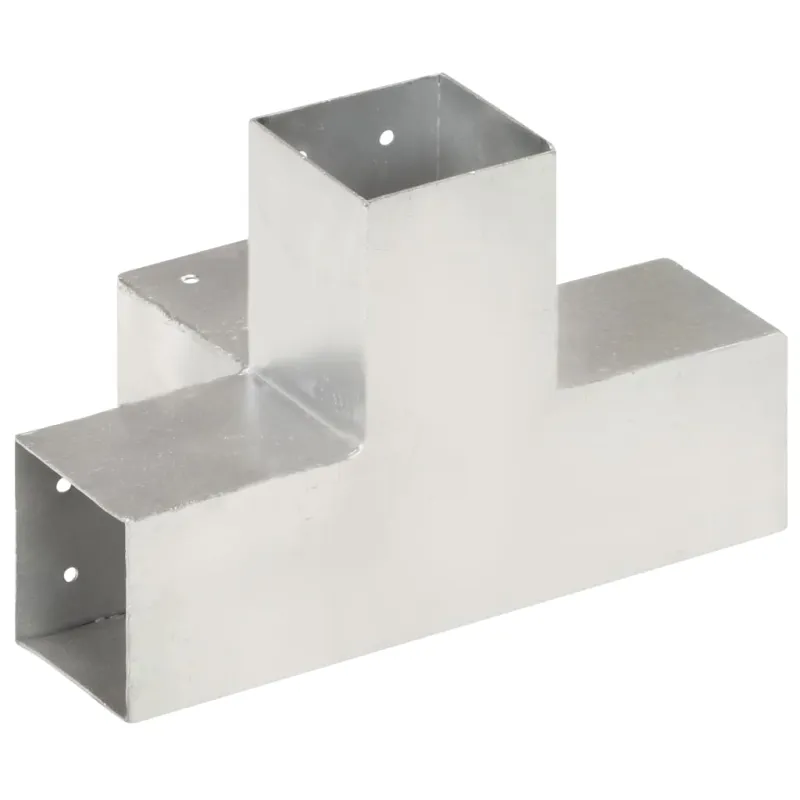 Stulpo sujungimas, 81x81mm, galvanizuotas metalas, X formos