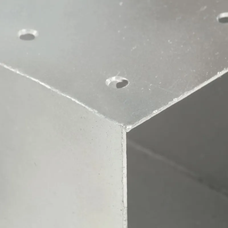 Stulpo sujungimas, 81x81mm, galvanizuotas metalas, X formos