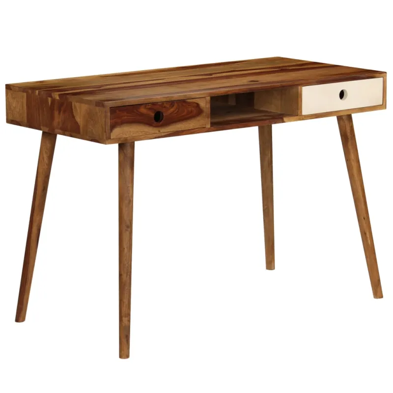Rašomasis stalas, 110x55x76cm, rausv. dalberg. med. masyvas