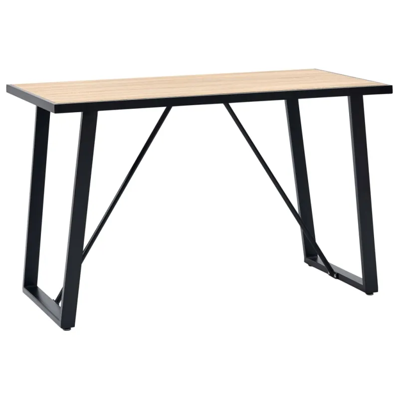 Valgomojo stalas, ąžuolo spalvos, 120x60x75cm, MDF