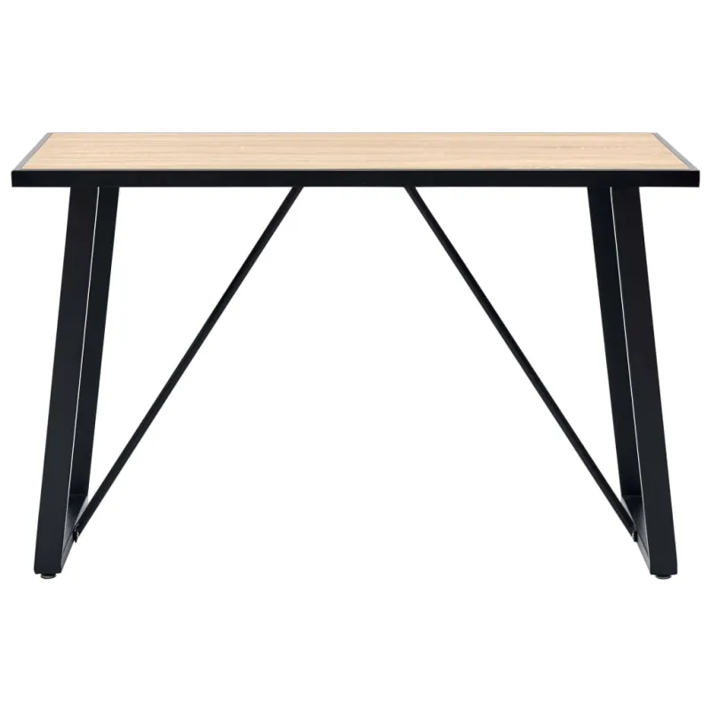 Valgomojo stalas, ąžuolo spalvos, 120x60x75cm, MDF