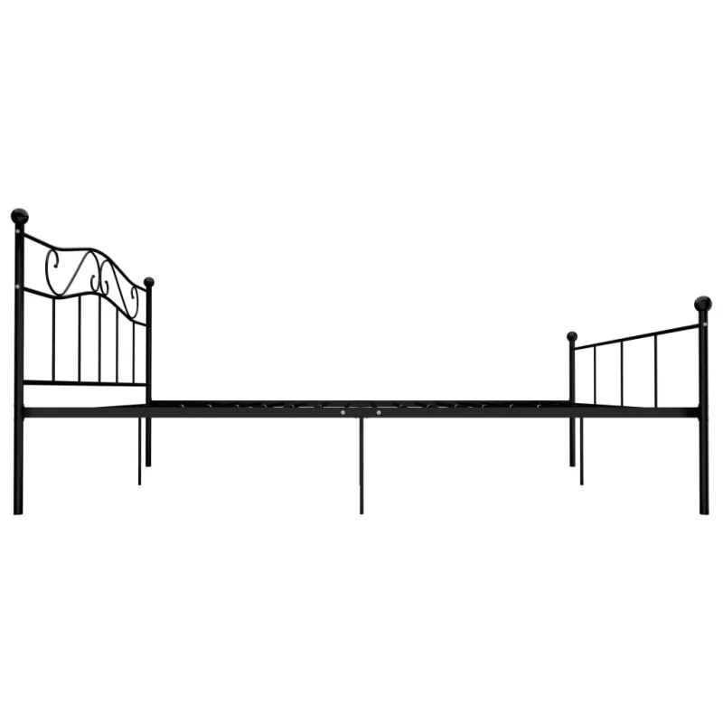 Lovos rėmas, juodos spalvos, 200x200cm, metalas