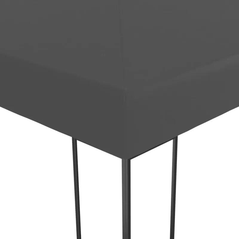 Pavėsinė su lemputėmis LED, antracito, 3x4m