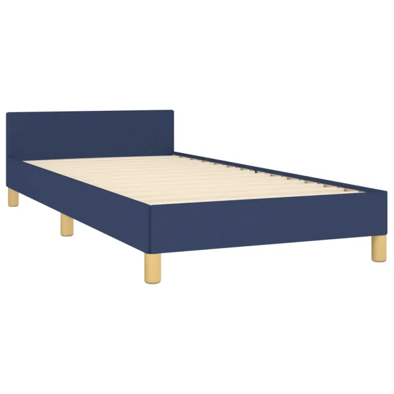 Lovos rėmas be čiužinio, mėlynas, 80x200 cm, audinys