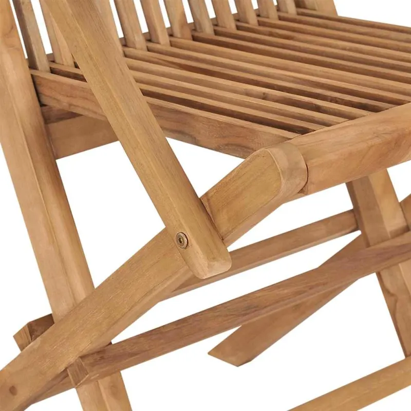 Sodo valgomojo komplektas 7 pcs Ruda Kieto teka medžio